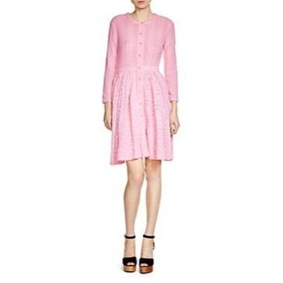 Maje Dresses & Skirts - MAJE Rare Roxo Lace Long Sleeve Dress in Rose 3 NW